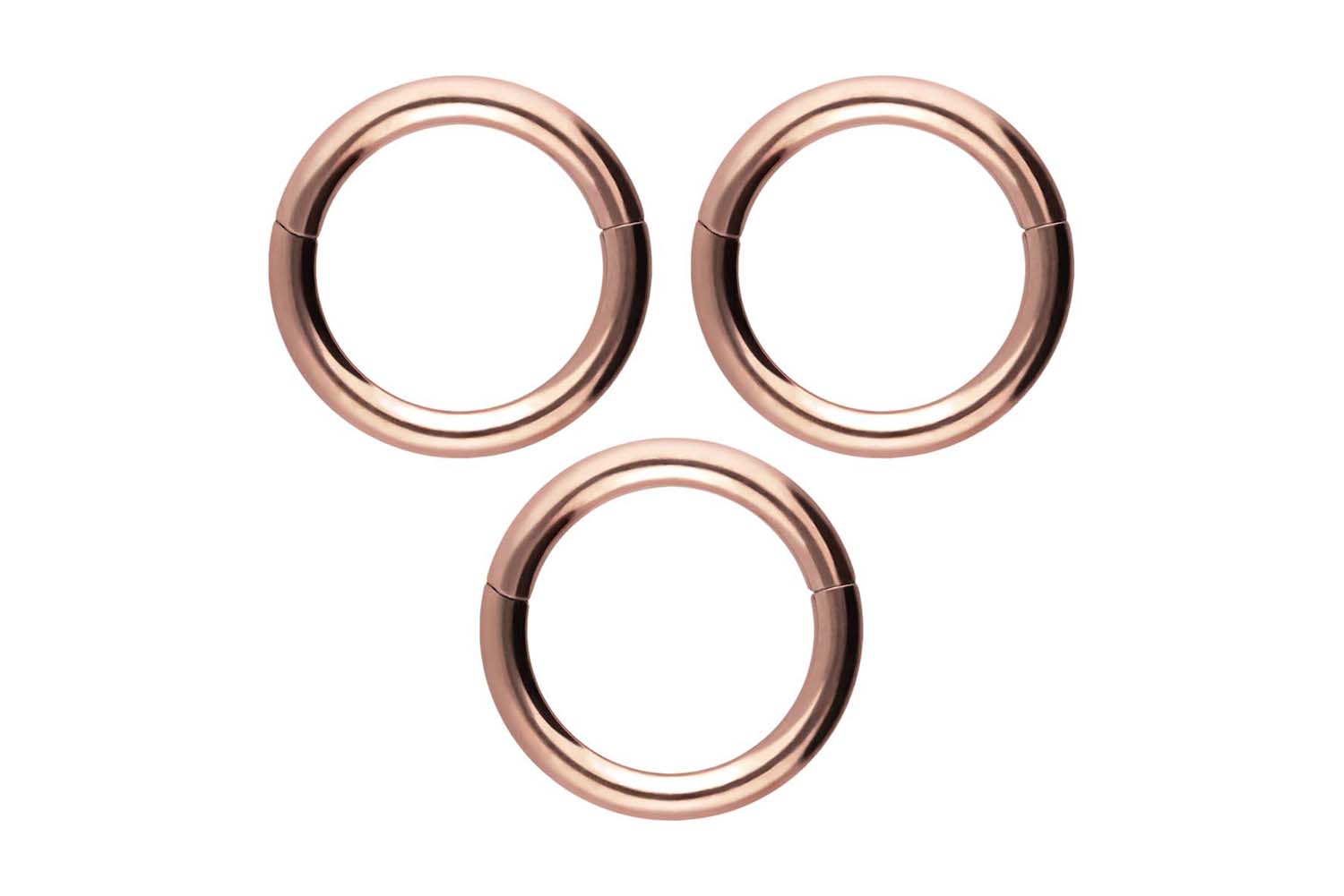 SET Chirurgenstahl Segmentring Clicker Piercing